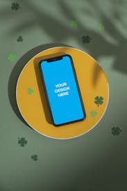 iPhone 12 in the St. Patrick's Day scene