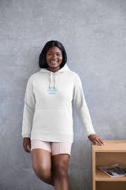 African-American woman wearing a hoodie