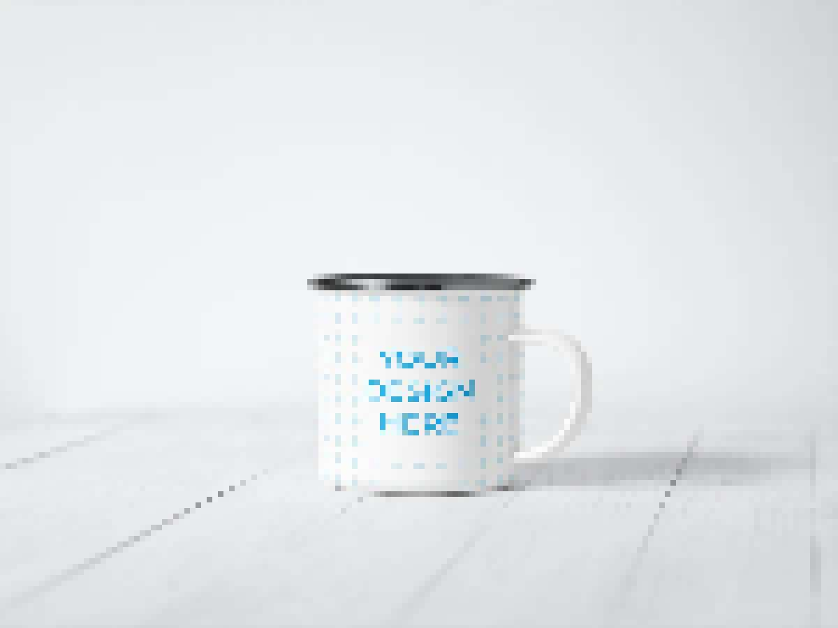 10oz enamel mug